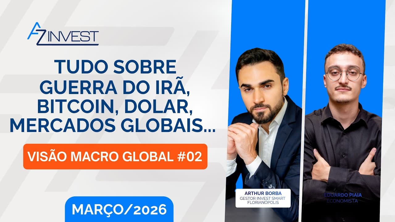 🔴 AO VIVO: Visão Macro Global #02 –Guerra do Irã, Bitcoin, Dólar e Mercados Globais | Mar/2026